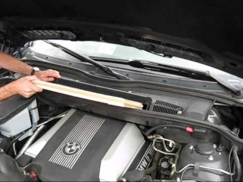 Как заменить фильтр салона на BMW X5