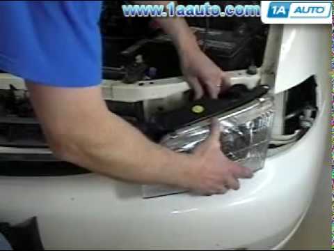 Как снять переднюю фару на Nissan Altima