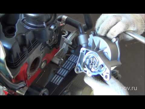 Как снять вакуумный насос на с двигателя Cummins