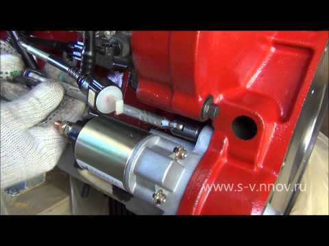 Как снять стартер с двигателя Cummins ISF