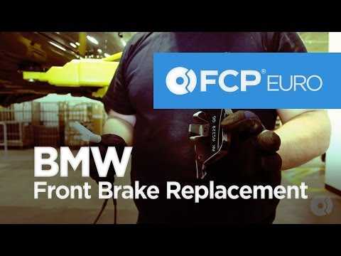 Как заменить передние тормозные колодки на BMW 328i