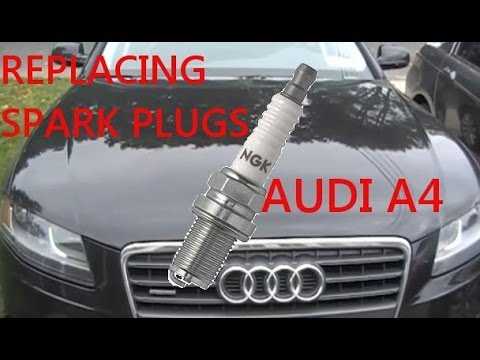 Как заменить свечи зажигания Audi A4 B8