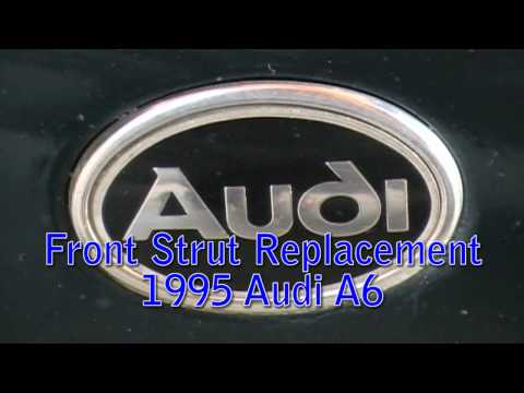 Как поменять передние амортизатор на Audi A6 C4